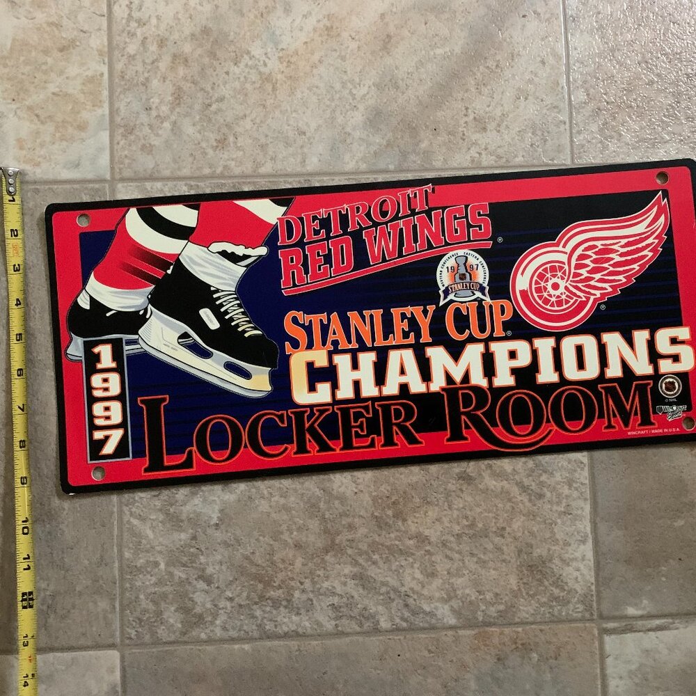 Stanley cup champions  -  sign  just for the memories  -  NOT perfect condition